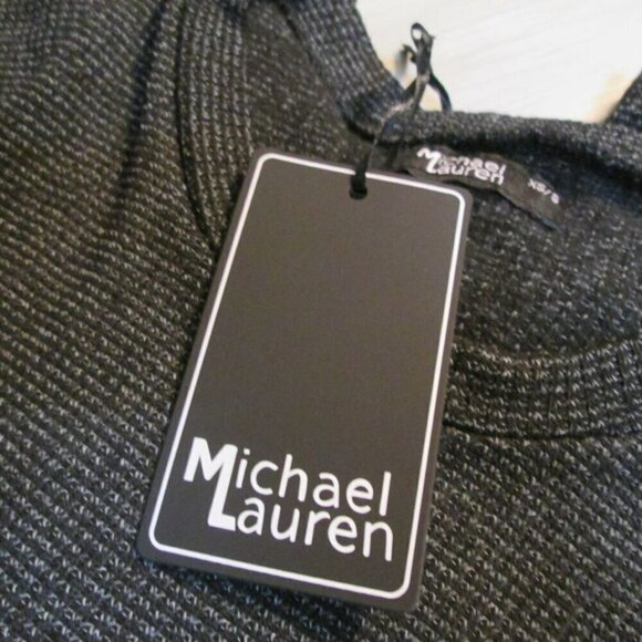 Michael Lauren Women's Soft Jersey Knit Oversized Tee-Black/White-XS/S-NWT - Picture 5 of 14